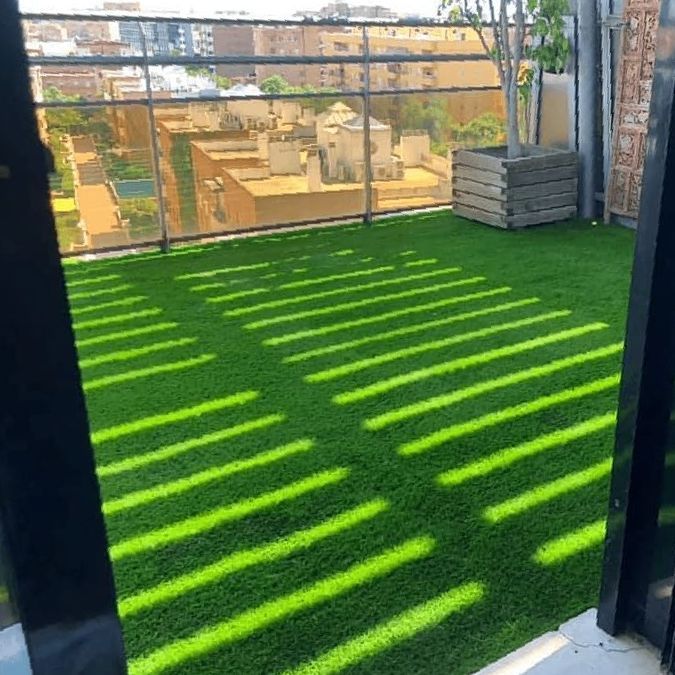 Sevigrass patio con césped artificial